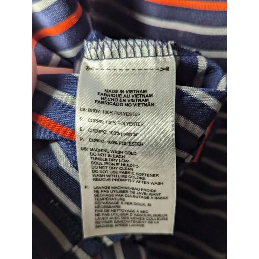 Adidas ClimaCool Short Sleeve Performance Golf Polo Shirt Blue Orange Men's Xl‎